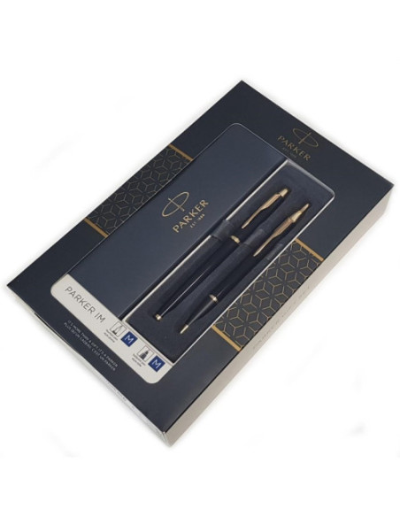 SET DUO PLUMA + BOLÍGRAFO IM LACA NEGRO GT PARKER 2093216