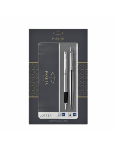 SET JOTTER. DUO PLUMA + BOLÍGRAFO ACERO CT PARKER 2093258