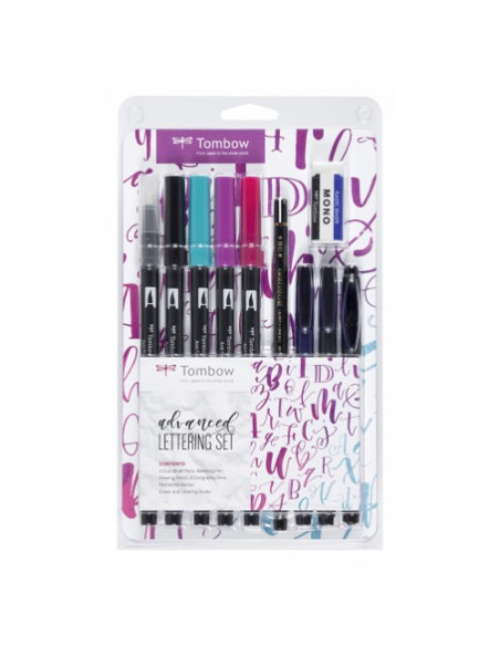 SET LETTERING DE CALIGRAFIA MODELO ADVANCED TOMBOW LS-ADV