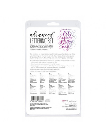 SET LETTERING DE CALIGRAFIA MODELO ADVANCED TOMBOW LS-ADV