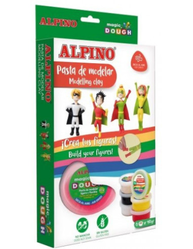 SET MAGIC DOUGH SUPERHEROES ALPINO DP000207