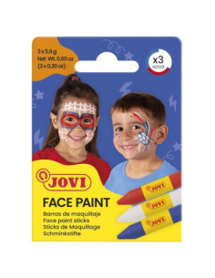 SET MAQUILLAJE FACE PAINT ESTUCHE DE 3 BARRAS ADVENTURE JOVI 175AD