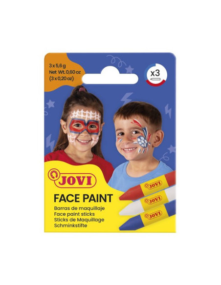 SET MAQUILLAJE FACE PAINT ESTUCHE DE 3 BARRAS ADVENTURE JOVI 175AD