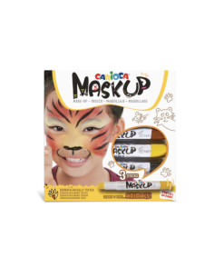 SET MAQUILLAJE MASK UP ANIMALS 3 PIEZAS FACE PAINT STICK CARIOCA 43048
