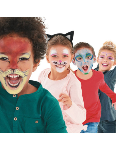 SET MAQUILLAJE MASK UP PARTY BOX 6 PIEZAS FACE PAINT STICK CARIOCA 43052