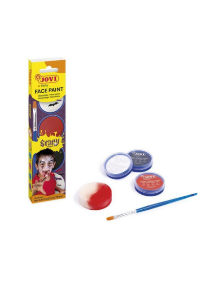 SET MAQUILLAJE SCARY 3 BOTES 8ML CREMA + ACCESORIOS JOVI 174SC