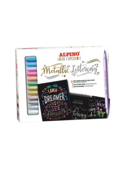 SET METALLIC LETTERING COLOR EXPERIENCE ALPINO AR010701