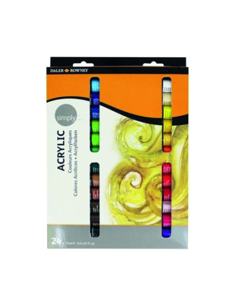 SET PINTURA ACRÍLICA 24X 12ML SIMPLY DALER ROWNEY D126500024