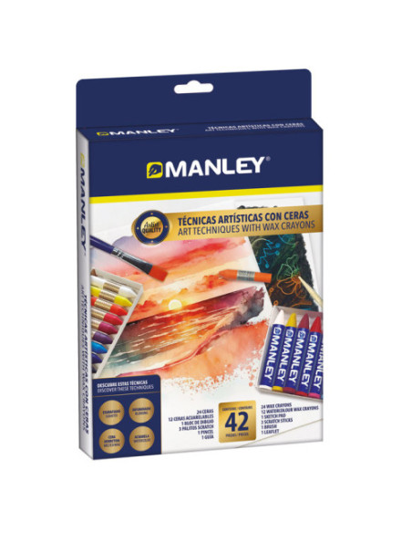 SET TECNICAS ARTISTICAS CON CERAS MANLEY MNC00110