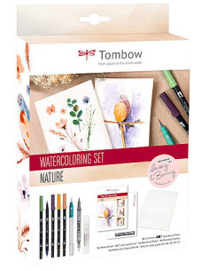 SET WATERCOLORING NATURE TOMBOW WCS-NAT