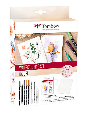 SET WATERCOLORING NATURE TOMBOW WCS-NAT