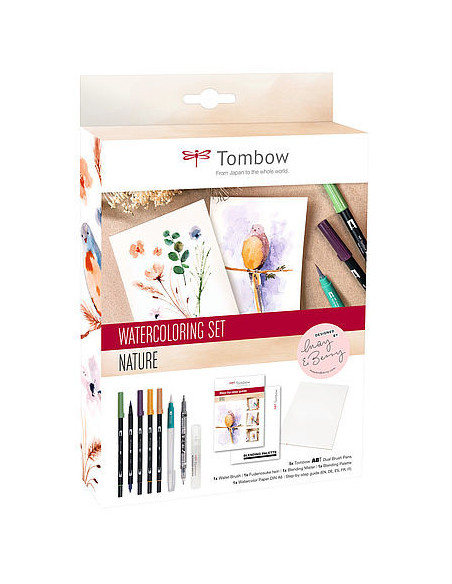 SET WATERCOLORING NATURE TOMBOW WCS-NAT