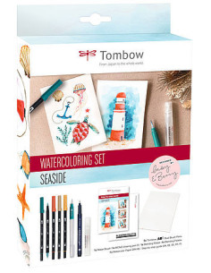 SET WATERCOLORING SEASIDE TOMBOW WCS-SEA
