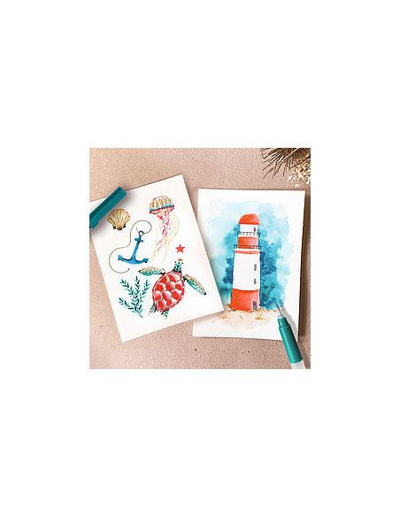 SET WATERCOLORING SEASIDE TOMBOW WCS-SEA