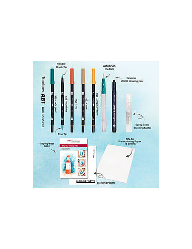SET WATERCOLORING SEASIDE TOMBOW WCS-SEA