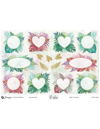 SOBRE CON 2 HOJAS 76X120MM Y 30 PEGATINAS FONDO...