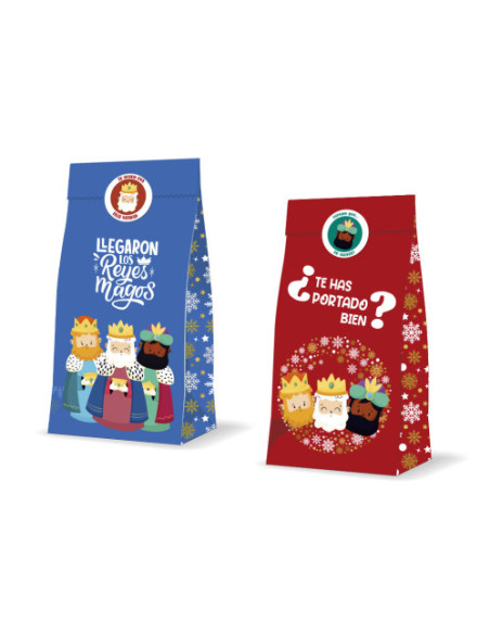 SOBRE REGALO REYES MAGOS 3 UND + ADHESIVOS 20+8X42 CM CM BISMARK 332846