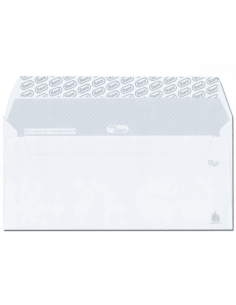 CAJA 500 SOBRES AMERICANO (115X225) OFFSET BLANCO 90 GRS. OPENSAM AUTOADHESIVO CON TIRA DE SILICONA SAM 247684
