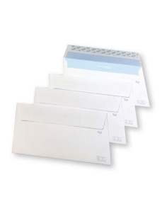 CAJA 500 SOBRES ECOSAM+ 110X220MM PAPEL FSC 105GR TIRA SILICONA APERTURA FACIL SAM 249120