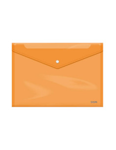 SOBRES POLIPROPILENO BROCHE NARANJA FOLIO APAISADO 335X235 DOHE 91478