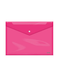 SOBRES POLIPROPILENO BROCHE ROSA FOLIO APAISADO 335X235 DOHE 91477