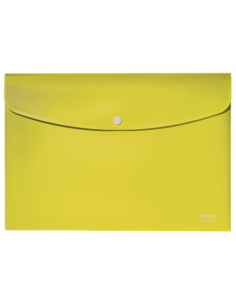SOBRES POLIPROPILENO OPACO A4 CON BROCHE BOTON RECYCLE AMARILLO LEITZ 46780015