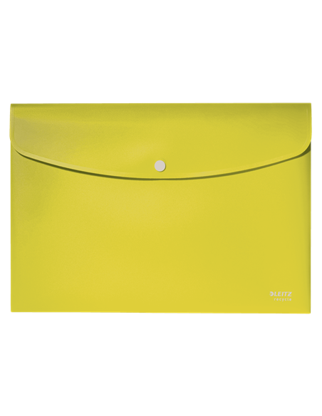 SOBRES POLIPROPILENO OPACO A4 CON BROCHE BOTON RECYCLE AMARILLO LEITZ 46780015