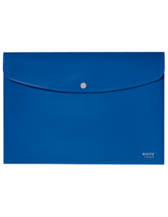 SOBRES POLIPROPILENO OPACO A4 CON BROCHE BOTON RECYCLE AZUL LEITZ 46780035