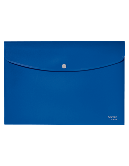 SOBRES POLIPROPILENO OPACO A4 CON BROCHE BOTON RECYCLE AZUL LEITZ 46780035