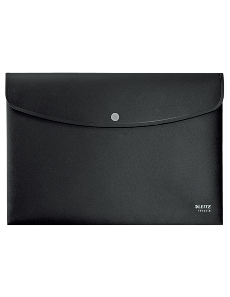 SOBRES POLIPROPILENO OPACO A4 CON BROCHE BOTON RECYCLE NEGRO LEITZ 46780095