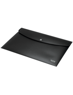 SOBRES POLIPROPILENO OPACO A4 CON BROCHE BOTON RECYCLE NEGRO LEITZ 46780095 2