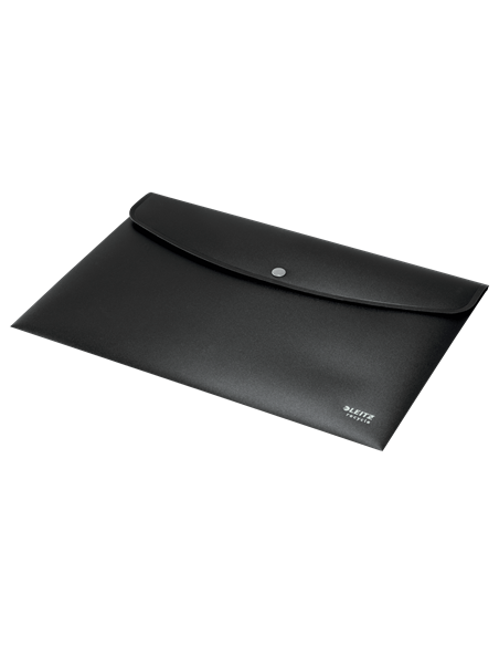 SOBRES POLIPROPILENO OPACO A4 CON BROCHE BOTON RECYCLE NEGRO LEITZ 46780095