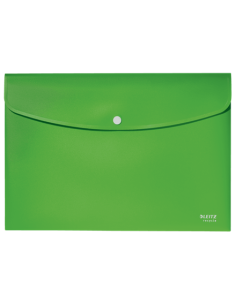 SOBRES POLIPROPILENO OPACO A4 CON BROCHE BOTON RECYCLE VERDE LEITZ 46780055
