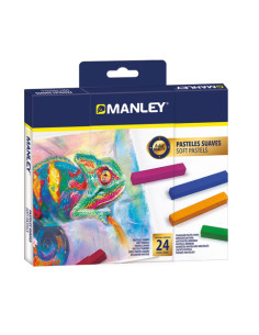 ESTUCHE 24 SOFT PASTELS MANLEY MSP00024