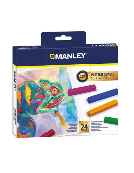 ESTUCHE 24 SOFT PASTELS MANLEY MSP00024