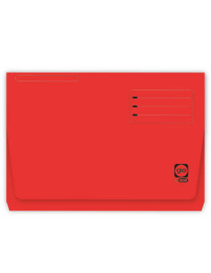SUBCARPETA CON BOLSA Y SOLAPA INTENSAS 320 GRS FOLIO COLOR ROJO GIO 400040684