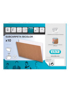SUBCARPETA SIMPLES KRAFT 240 GRS FOLIO BICOLOR GIO 400040628 2