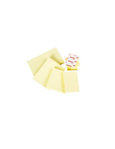 TACO NOTAS ADHESIVAS AMARILLAS 76X127 MM. 100 HOJAS BISMARK 921009