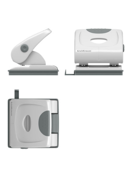 TALADRO ELEGANCE HASTA 30 HOJAS COLOR GRIS ERICH KRAUSE 5403