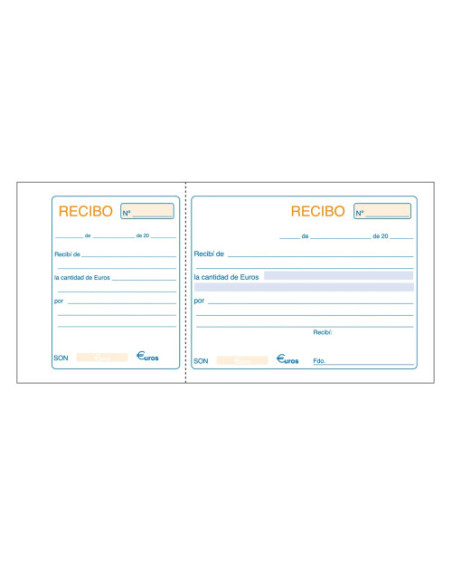 TALONARIO 100 HOJAS RECIBOS ORIGINAL+MATRIZ 1/3 APAISADO DOHE 50016