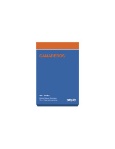 TALONARIO 50 JUEGOS HOJAS CAMAREROS BOLSILLO NATURAL DUPLICADO DOHE 50140D 2