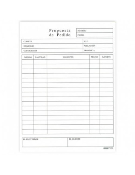 TALONARIO PEDIDOS 1/4 NATURAL CATALAN DUPLICADO (74402C) INGRAF 350348