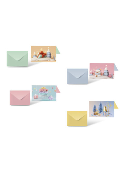 TARJETA FELICITACIÓN NAVIDAD PASTEL BISMARK 332935