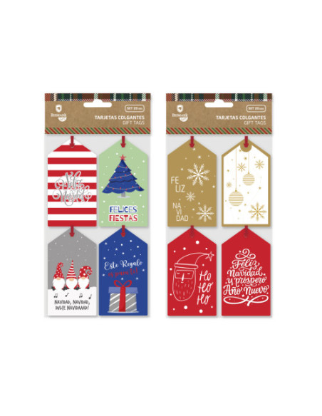 TARJETAS COLGANTES NAVIDAD 20 UND BISMARK 332923