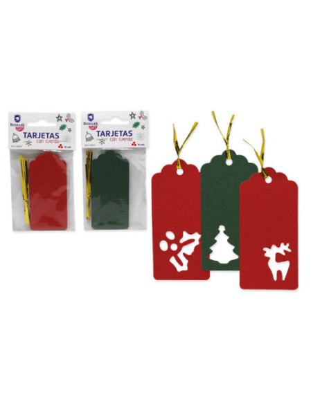 TARJETAS TROQUELADAS NAVIDAD 10 PCS BISMARK 330000