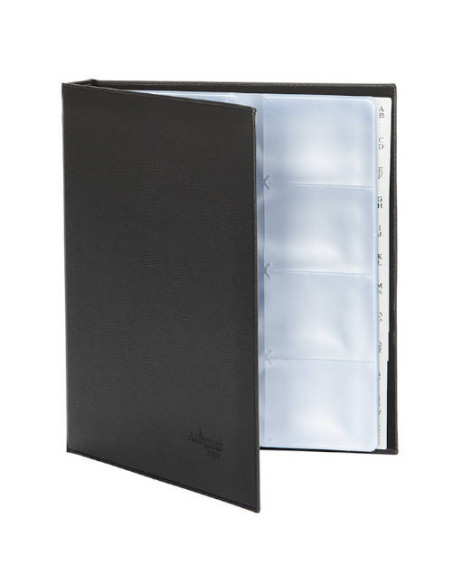 TARJETERO AUTOGRAPH TAMAÑO FOLIO PARA 320 TARJETAS EN COLOR NEGRO PARDO 617501 TARJETERO AUTOGRAPH TAMAÑO FOLIO PARA 320 TARJETAS EN COLOR NEGRO PARDO 617501