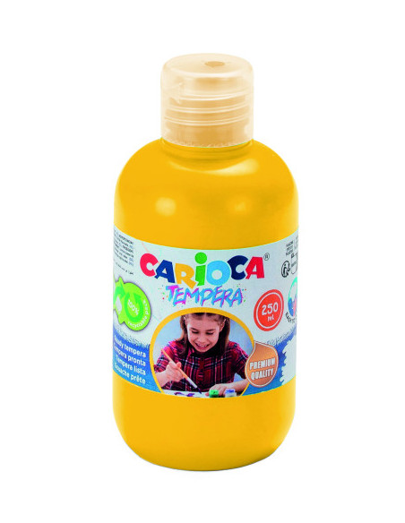 BOTELLA TEMPERA 250 ML. AMARILLO CARIOCA 40424/03