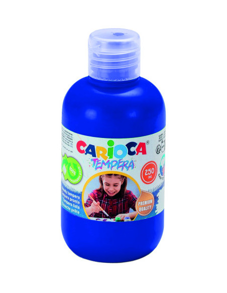 BOTELLA TEMPERA 250 ML. AZUL CARIOCA 40424/05