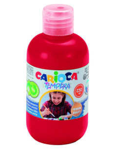 BOTELLA TEMPERA 250 ML. ROJO CARIOCA 40424/10