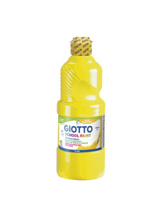 BOTELLA TÉMPERA LAVABLE AMARILLA 500ML GIOTTO F535302